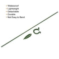 thumbnail image 5 of Uxcell 10.6 Inch Plastic Single Stem Ring Clips Plant Support Stakes Green 10Pack, 5 of 6