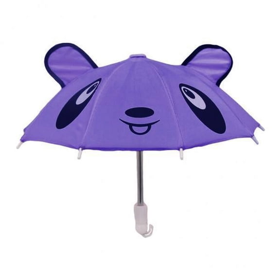 Almencla 3xColorful Cartoon Mini Umbrella Fit for 18" Doll Clothes Accessories 3 Pcs