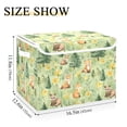thumbnail image 5 of Yayeee Collapsible Cube Storage Bin with Lid Fabric Closet Decorative Basket with Handles, Cartoon Forest Animals, 5 of 7