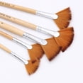thumbnail image 3 of Miangastore Fan Brushes Wood Material Portable For Girls Diy Craft Projects 1Set 8.9X2.1X0.37In, 3 of 9