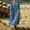 (Fashion 2)Blue, variant on Aimik Women's 3/4 Sleeve Maxi Dress Crew Neck Loose Fitting Boho Long Dress with Pockets Summer Dresses for Women