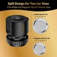 thumbnail image 4 of Mason Jar Vacuum Sealer Kit - Electric Cordless One Touch Sealing for Canning Jars, 4 of 7