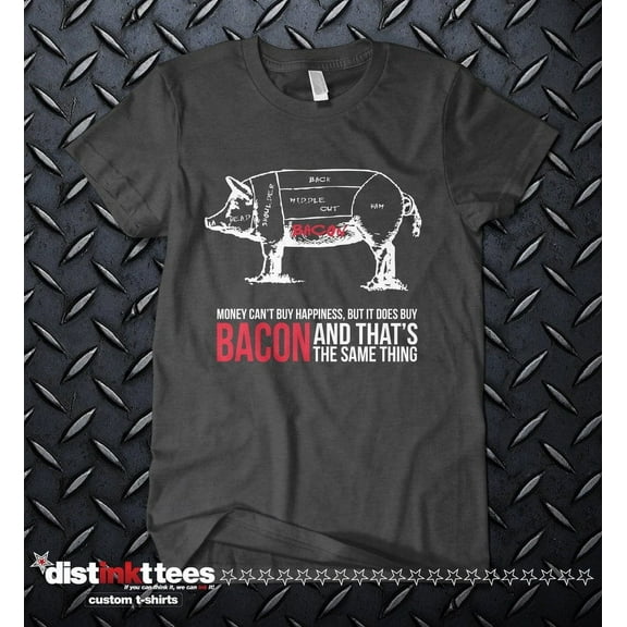 Bacon Lover Shirt - Black, Small | Made-to-Order Bacon Festival Graphic Tee