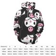thumbnail image 2 of Kuromi And My Melody Hoodie 3D Print Pullover Hooded Long Sleeve Sweatshirts Tops Blouse with Pocket for Mens Womens, 2 of 8