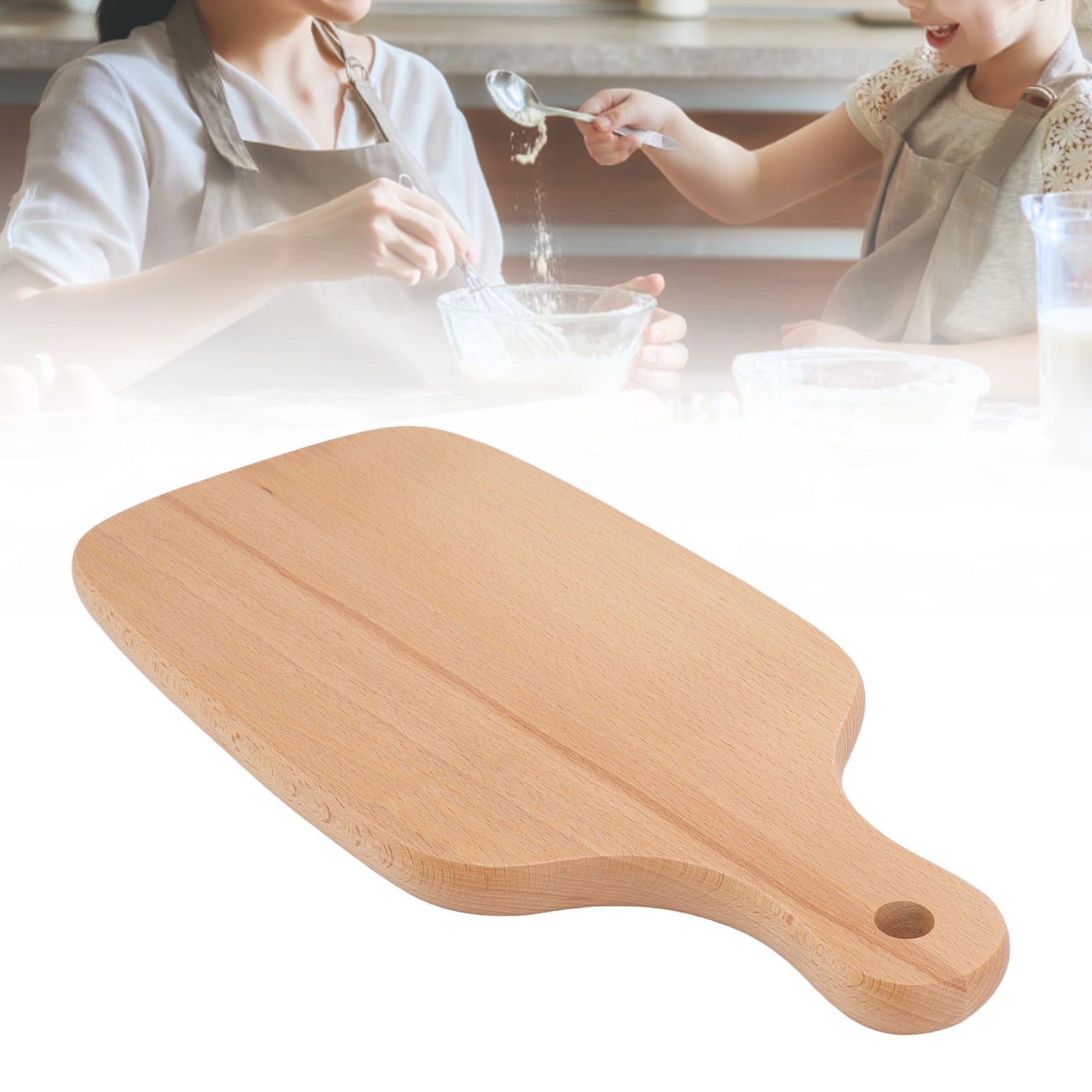 NFTIGB Premium Beech Wood Cutting Board Simple Style Bread Snack Fruit Serving Platter