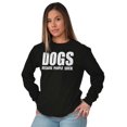 thumbnail image 4 of Anti Social Dog Lover Pet Puppy Owner Plus Size Long Sleeve Graphic Tee Shirt Brisco Brands 2X, 4 of 5