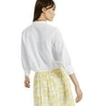 thumbnail image 3 of INC International Concepts Women's Tie-Hem Button-Down Top Bright White Size XL, 3 of 3