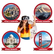 Abacus Brands Immersive Interactive World Atlas VR Goggles Learning Kit