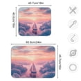thumbnail image 3 of Sailboat above Clouds Dish Drying Mat 16x18 Absorbent Microfiber Draining Rack Pad for Kitchen Counter Sink, 3 of 8