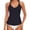 A_ Black, variant on Women's 2026 European Round Neck Modest Tankini Top, Conservative Single Swim Blouse Matching Bikini Bottom Black S