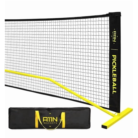 A11N Portable Pickleball Net System, 22ft Regulation Size Net with Carrying Bag