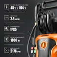 thumbnail image 2 of DNA Motoring TOOLS-00230 Portable High-Pressure Electric Power Cleaner Car Washer Machine 2176 PSI 2.4 GPM Orange, 2 of 9
