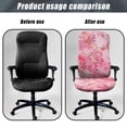 thumbnail image 4 of POLERO Stretch All-in-One High Back Computer Chair Cover for Home Office, Elastic Cloth Washable Office Chair Cover with Non-Slip, 4 of 7