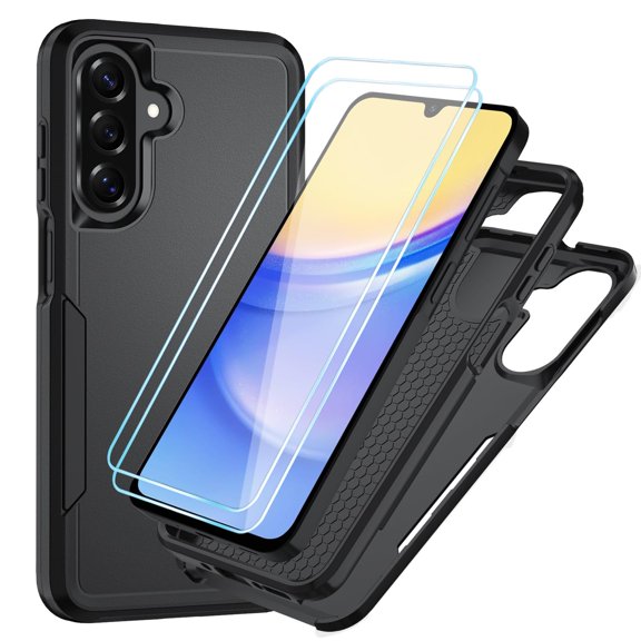 Heavy Duty Phone Case compatible with Samsung Galaxy A57 5G, HD Screen Protector, Military Grade Drop Protection, Full Body Shockproof Cover