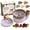 Purple, variant on Self Spinning Berry Washing Bowl, Ceramic Fruit Washer with Drain Holes, 5.31-Inch, 1 Count