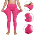 thumbnail image 2 of UQJfacai Girls Leggings with Pockets Athletic High Waisted Kids Workout Active Dance Running Yoga Pants Tights 6-14 Years, 2 of 9