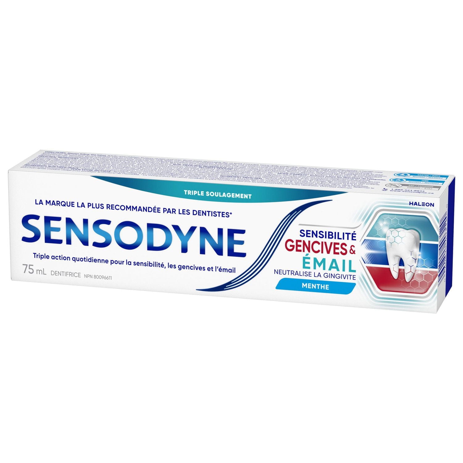 Sensodyne Sensitivity Gum & Enamel Mint Toothpaste 75ml