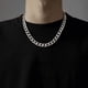 thumbnail image 4 of Collar de acero de titanio, cadena cubana de hip-hop de moda, cadena de suéter de estudiante, cadena de clavícula de pareja, 4 of 5