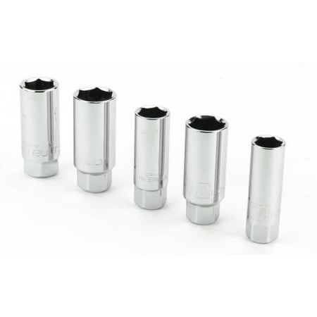 Powerbuilt- 5 pc 3/8in Drive Spark Plug Socket Set - 640855