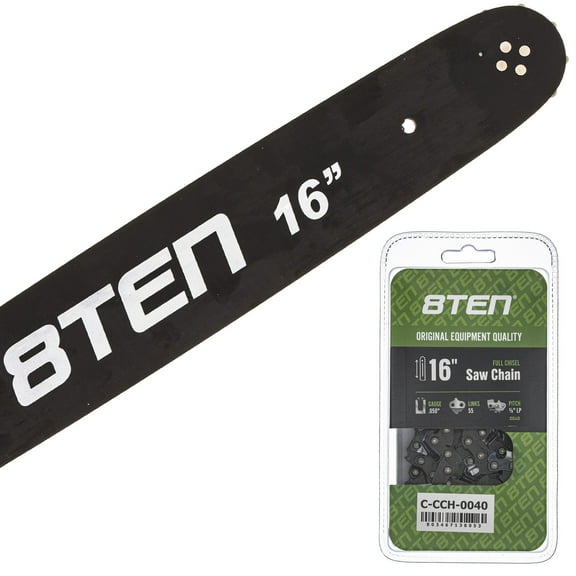 8TEN 16" Chainsaw Bar & Chain .050 3/8LP 55DL for Stihl Homelite MK1010267