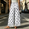 thumbnail image 6 of Elvqul Womens Elastic Waist Pants Winter Vintage Sweatpants with Pockets Polka Dot Bottoms for Women Loose, 6 of 8