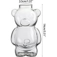 thumbnail image 3 of 2026 New Glass Bear Cup, 20oz Teddy Bear Glass Cup With Straw， Reusable Drinking Glass With Lid, Iced Coffee Tumbler for Women, Aesthetic Bears Mug For Tea, Smoothie, Juice, Or Cocktail, 3 of 9