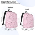 thumbnail image 2 of Easygdp Ribbon Bow Mochila de Lona Resistente para Laptop, Compatible con Laptops de 15 a 17 pulgadas, Ideal para Escuela, Trabajo y Viajes-Medium, 2 of 5