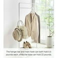 thumbnail image 6 of Yamazaki Home Kids' Rolling Coat Rack, White, Steel, Supports 35.2 pounds, Wheels, 6 of 7