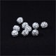 thumbnail image 4 of 50pcs White Rhinestone Beads Polymer Crystal Spacer Bead For DIY Necklace Bracelet Jewelry Making Accessories Supplies Wholesale, 4 of 5