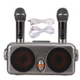 thumbnail image 2 of Sistema de altavoces de karaoke con Bluetooth, sistema de altavoces de karaoke portátil, máquina de karaoke con micrófono, potente máquina de karaoke con Bluetooth, diseño fácil de usar, 2 of 9