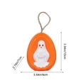 thumbnail image 3 of Hyknon Halloween LED Decor Light, Ghost Pumpkin Hanging Lamp, Skull Embossed Electronic Candle Light, Spooky Figurine Ambient Lamp, Battery Operated Table Hanging Ornament for Halloween Party ( B ), 3 of 7