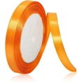 thumbnail image 1 of LAICAIW Solid Color Orange Satin Ribbon, 3/8 Inches x 25 Yards Fabric Satin Ribbon for Gift Wrapping, Crafts, Hair Bows Making, Wreath, Wedding Party Decoration and Other Sewing Projects\u2026, 1 of 7