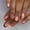 JML328 (Glue Type), variant on Cross-border Glossy Caramel Spot French Wearable Nail Fashion European and American Women Detachable 24 Pieces Fake Nail Piece Nail Manicure