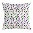 thumbnail image 1 of Floral Throw Pillow Cushion Cover, Watercolor Painting Effect Withering Plucked Petals and Leaves on White Background, Decorative Square Accent Pillow Case, 20" X 20", Multicolor, by Ambesonne, 1 of 2