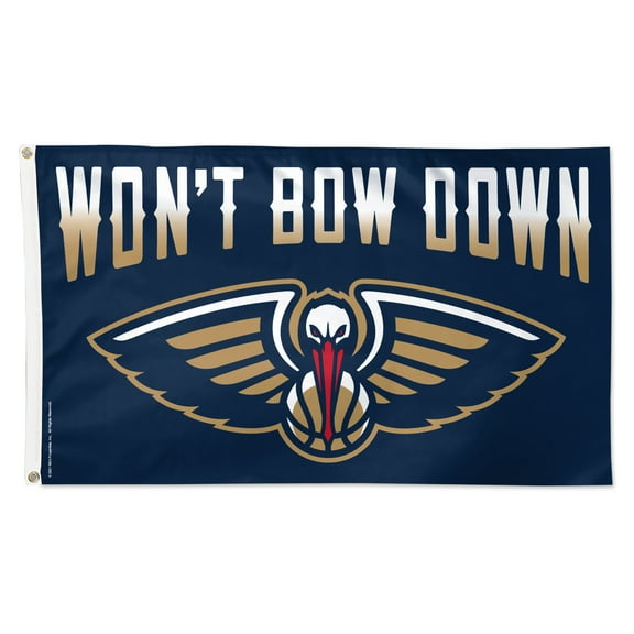 WinCraft New Orleans Pelicans 3' x 5' Single-Sided Deluxe Team Slogan Flag