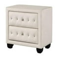 thumbnail image 5 of Pemberly Row Crystal Tufted 5PC Full Bedroom Set in Cream made with Wood, 5 of 18