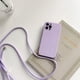thumbnail image 1 of Funda de teléfono de silicona líquida con correa de collar cruzado, cordón para iphone 14, 13, 12 Mini, 11 Pro, X, XR, XS Max, 6, 6s, 7, 8 Plus, 1 of 4