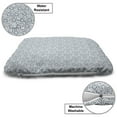 thumbnail image 3 of Oriental Pet Bed, Geometric Pattern with Starry Motifs in Muted Tones Monochrome Art, Chew Resistant Pad for Dogs and Cats Cushion with Removable Cover, 24" x 39", Blue Grey White, by Ambesonne, 3 of 4