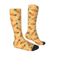 thumbnail image 3 of Haiem Love Carrot Socks, Funny Novelty Crazy Design Cotton Socks Sports Socks Knee High Socks For Men, Women,1Pairs - Gift For Working Friends, 3 of 9