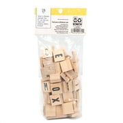 Hello Hobby Wooden Alphabet Tiles (100 Pieces)