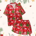 thumbnail image 5 of Hpapadks Toddler Pajamas Christmas Collar Short Sleeve Pajama Set Button Down Toddler Pjs B 2-3 Years, 5 of 5
