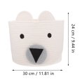 thumbnail image 2 of OULII Toy Basket Cotton Rope for Decorative Design Family 1Pack, 2 of 8