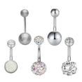 thumbnail image 4 of 5 Sets de Circón de Acero Sunnimix Joyas para Piercing Corporal, 4 of 8