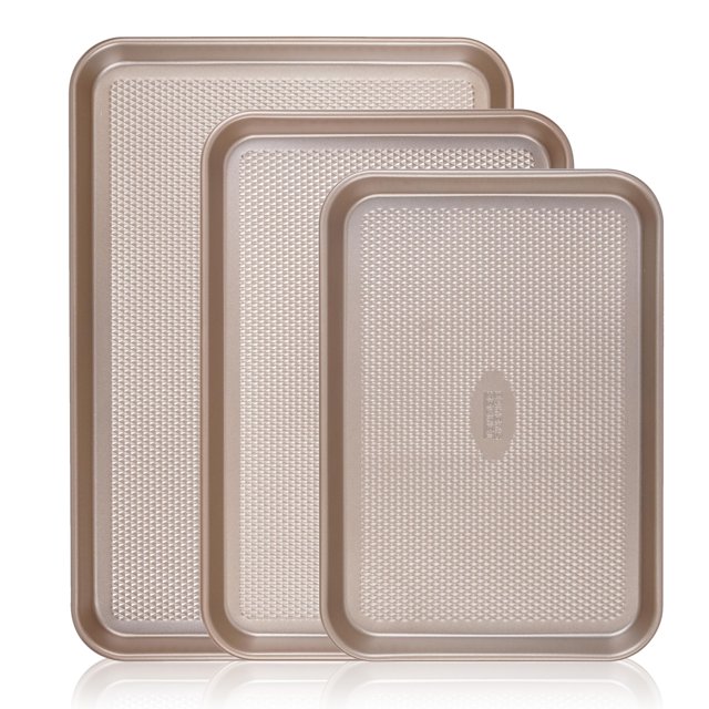 Juego de bandejas para hornear Baker's Secret Diamond Texture, 3 unidades