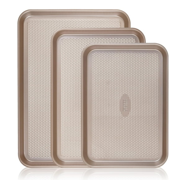 Juego de bandejas para hornear Baker's Secret Diamond Texture, 3 unidades