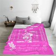 thumbnail image 5 of Sisters Birthday Gifts for Sister from Sister,Soft Cozy Warm Cool Fleece Blanket for Bestie Best Friend Christmas Funny Sister Throw Blankets 60" X 50" Pink Color, 5 of 6