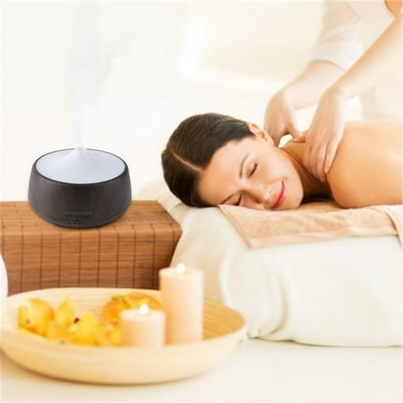 Ultrasonic Essential Oil Diffuser 300ml Air Humidifier Aroma Cool Mist Therapy Purifier Wood Grain Aromatherapy Machine