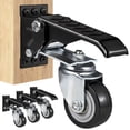 thumbnail image 1 of Ensemble de 4 Roues Pivotantes Rétractables de 165 Lbs 2.5 Pouces pour Tables et Équipements, Matériau Supérieur, 1 of 6