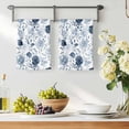 thumbnail image 3 of Blue Flowers Kitchen Towels Set of 1, Watercolor Rustic Retro Floral Leaf Vines Absorbent Dish Towels for Kitchen, Microfiber Hand Towel, Quick Drying Tea Towel for Cleaning Decorative Dishcloths, 3 of 7