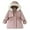 Pink, variant on Odeerbi Toddler Winter Coat Kids Girls Outerwear Jackets Children's Cotton Coat Thickened Hooded Fashion 2025 Casual Coat Pink